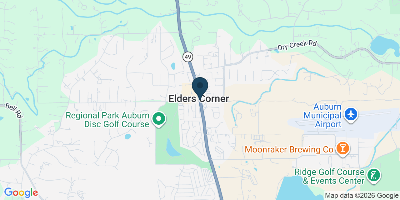 Map showing Placer County, CA