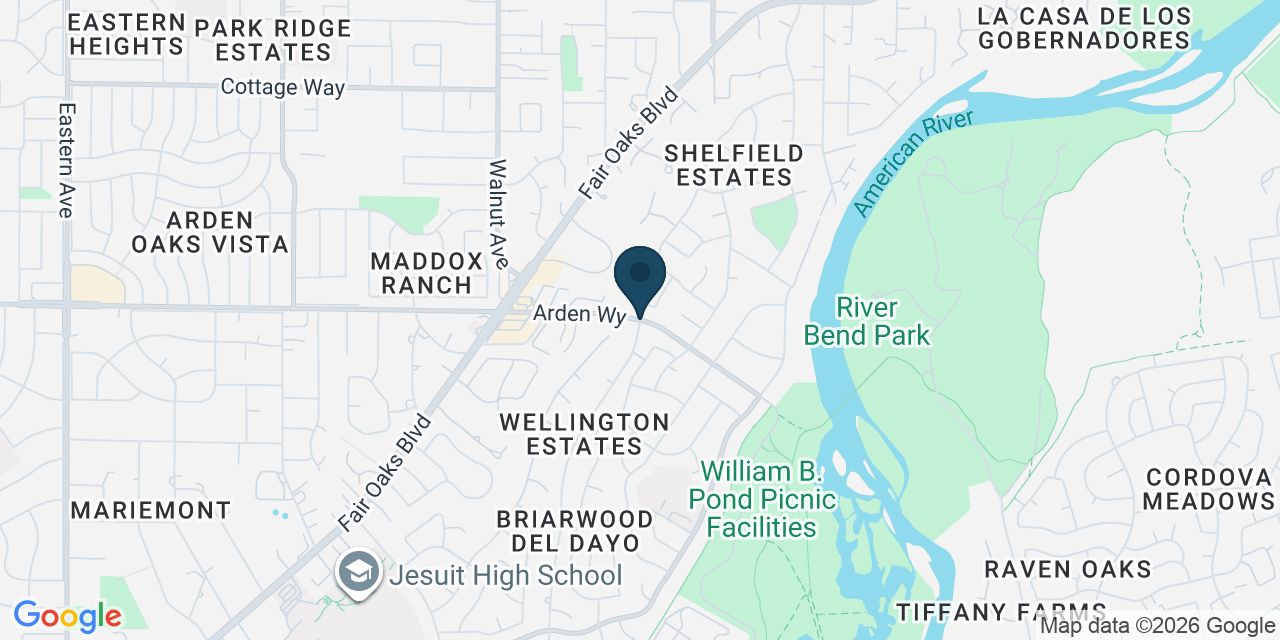 Map showing Carmichael, Sacramento County, CA
