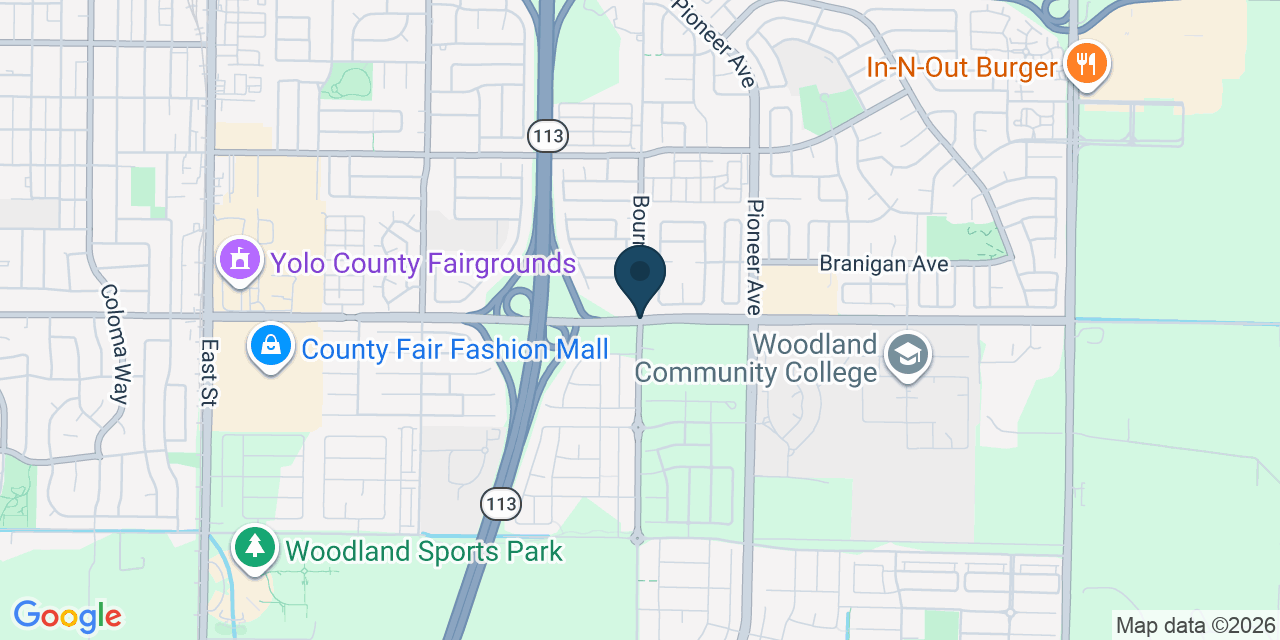 Map showing Yolo County, CA