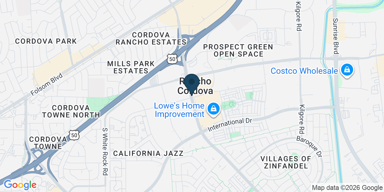 Map showing Sacramento County, CA