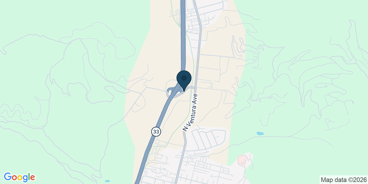 Map showing Ventura County, CA