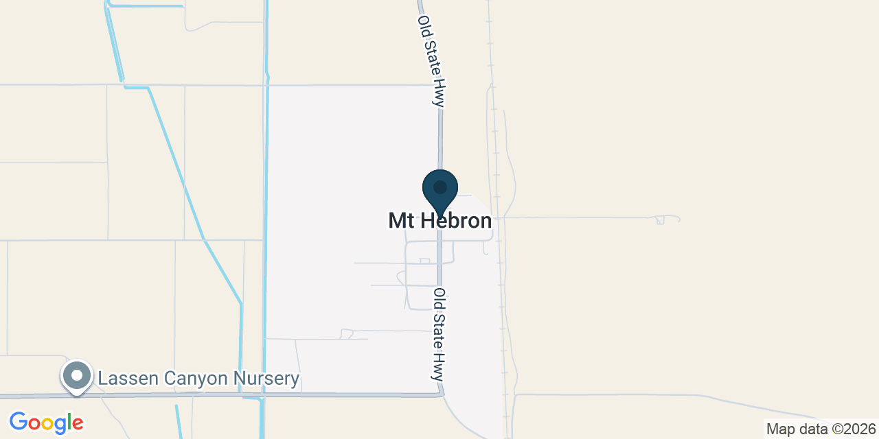 Map showing Mount Hebron, Siskiyou County, CA
