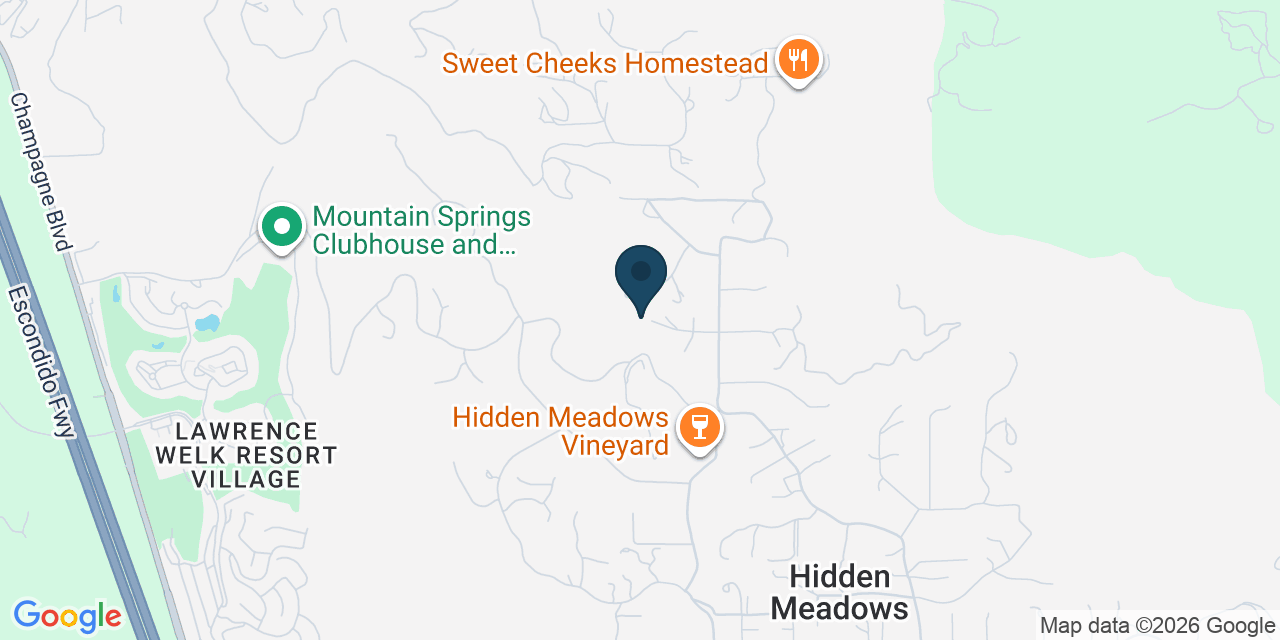 Map showing Escondido, San Diego County, CA