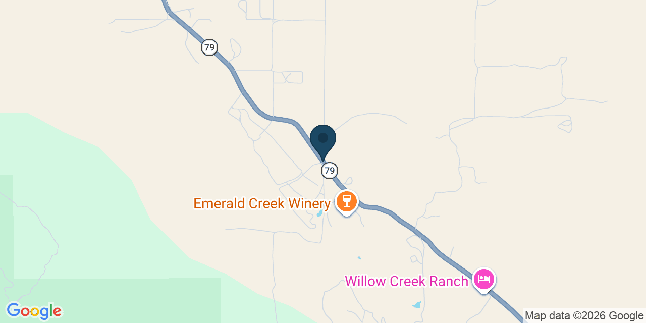 Map showing Warner Springs, San Diego County, CA