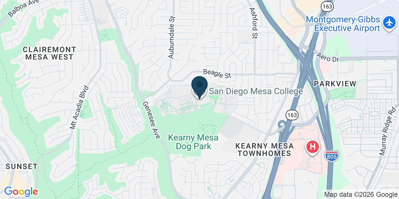 Map showing San Diego, San Diego County, CA