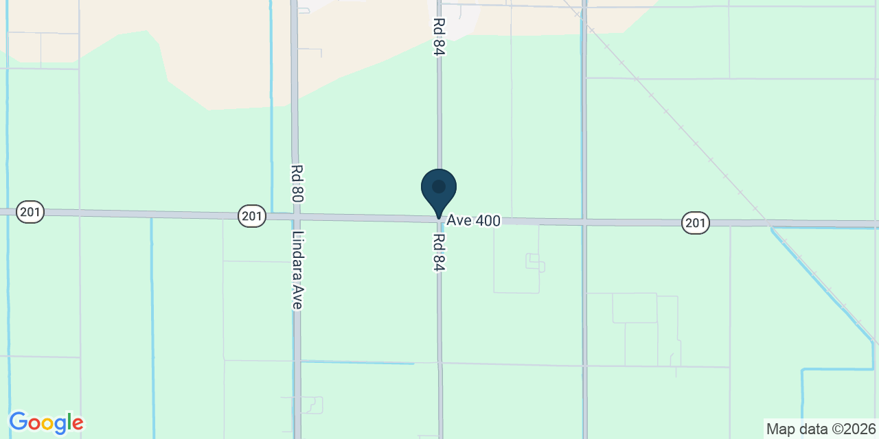 Map showing Tulare County, CA