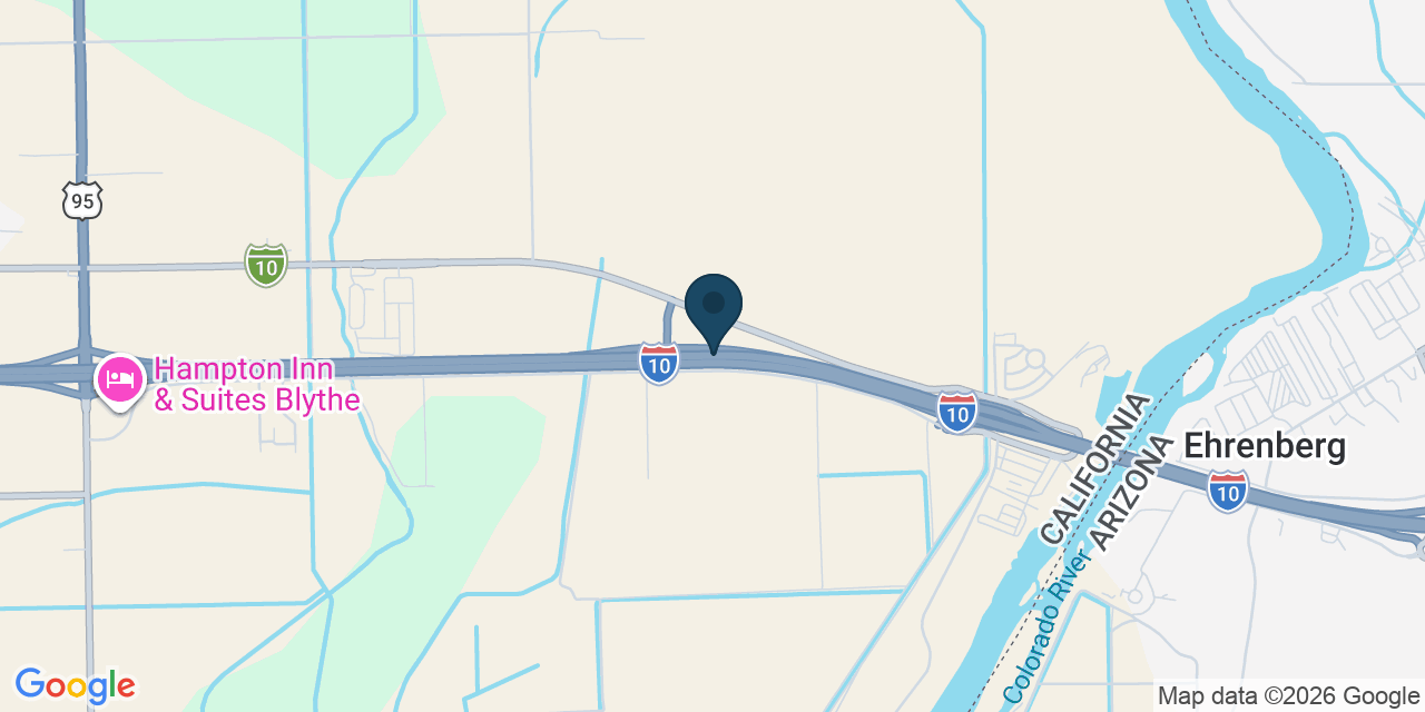 Map showing Blythe, Riverside County, CA