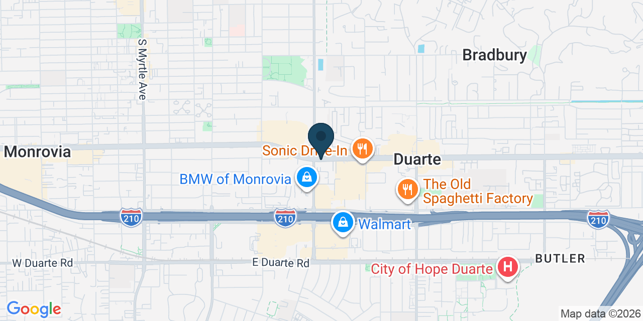 Map showing Los Angeles County, CA