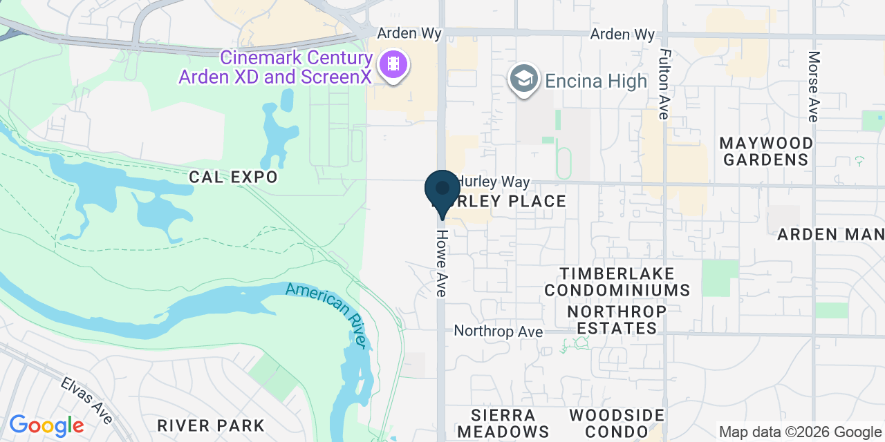 Map showing Sacramento County, CA
