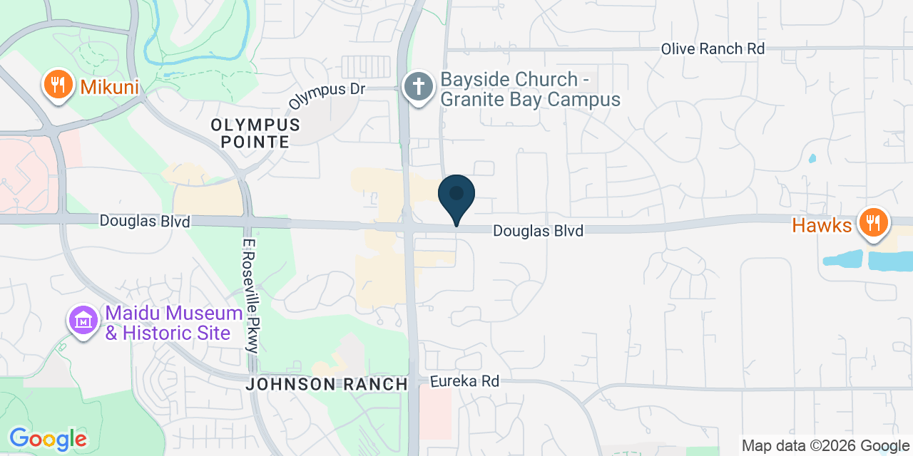 Map showing Granite Bay, Placer County, CA