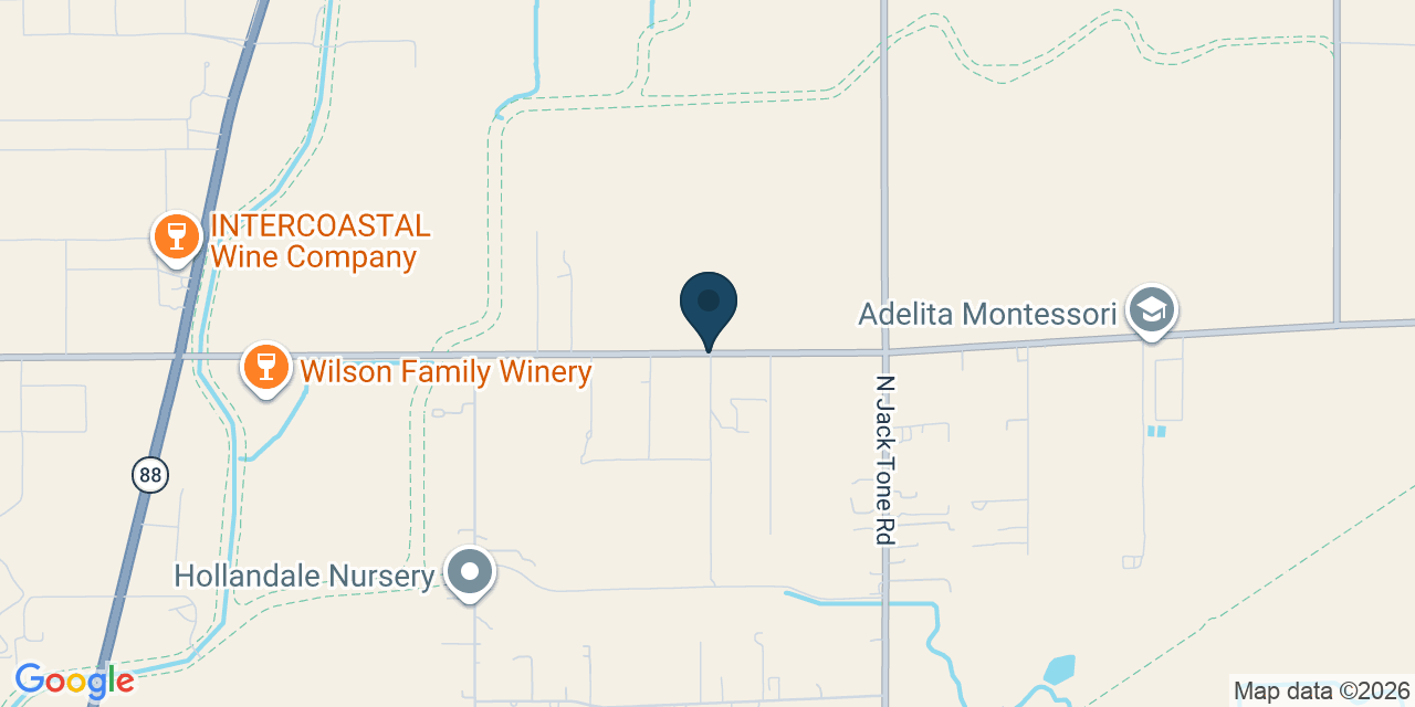Map showing San Joaquin County, CA