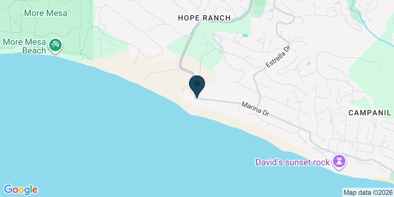Map showing Eastern Goleta Valley, Santa Barbara County, CA