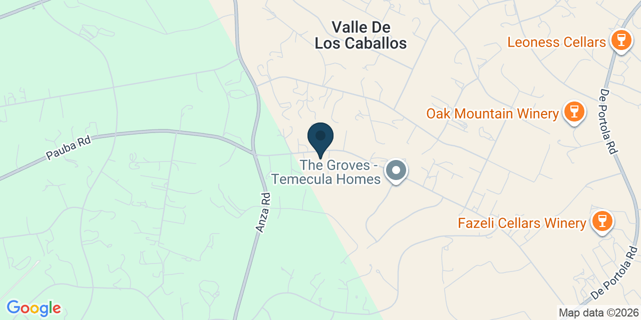 Map showing Temecula, Riverside County, CA