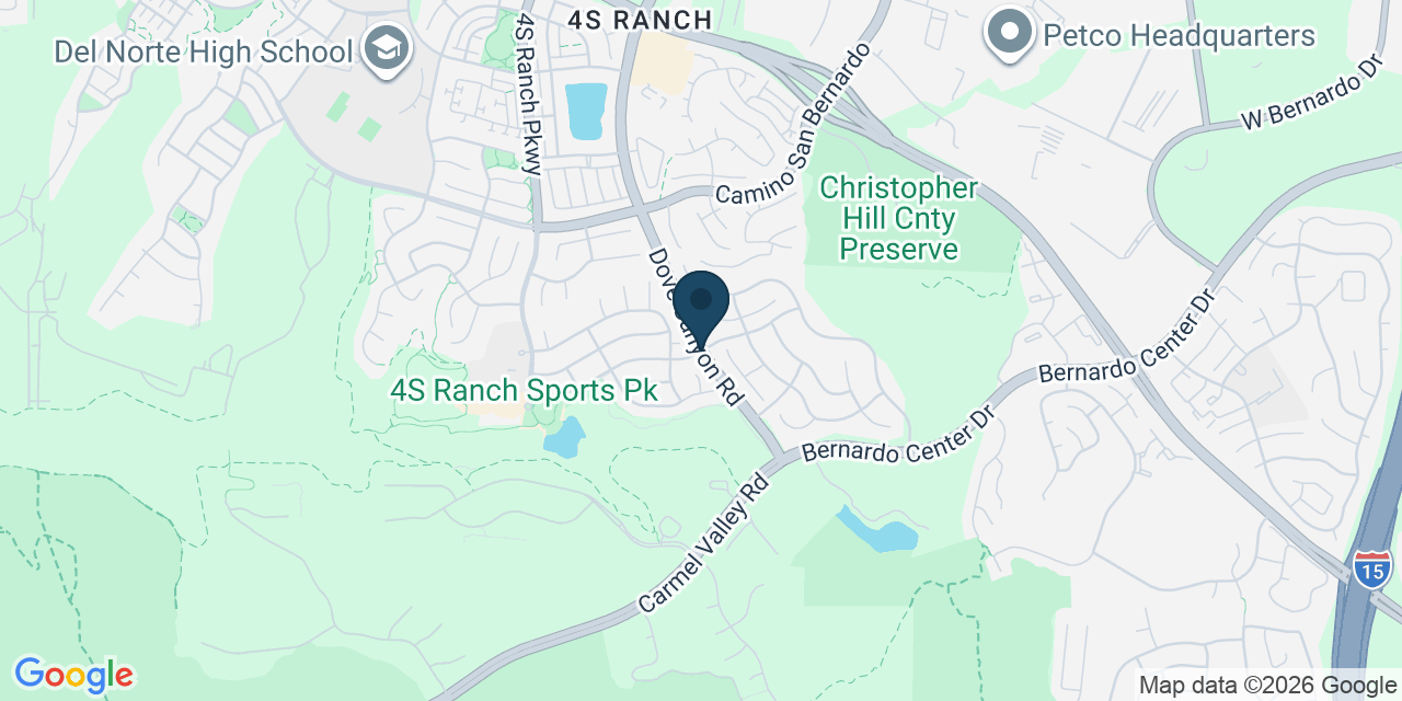 Map showing 4S Ranch, San Diego County, CA