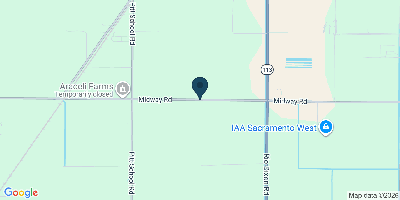 Map showing Solano County, CA