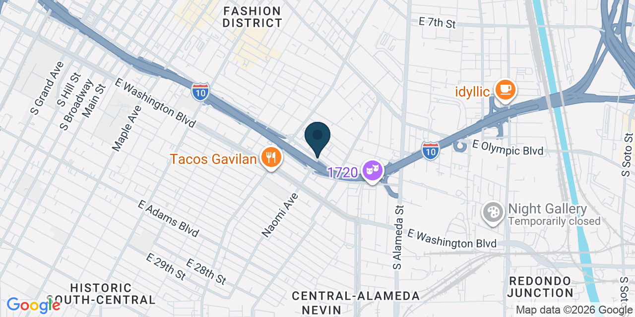 Map showing Los Angeles, Los Angeles County, CA