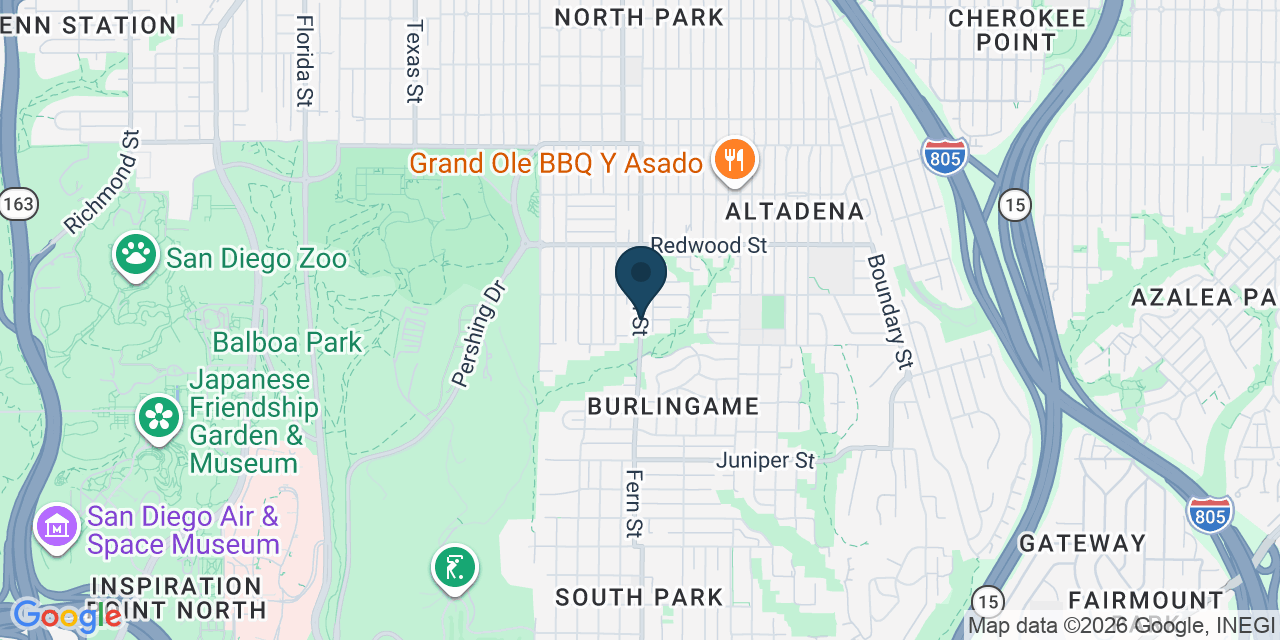 Map showing San Diego, San Diego County, CA