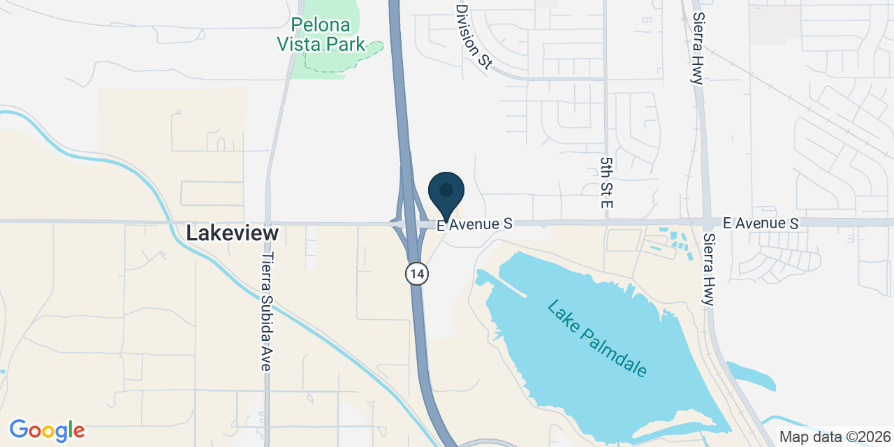 Map showing Los Angeles County, CA