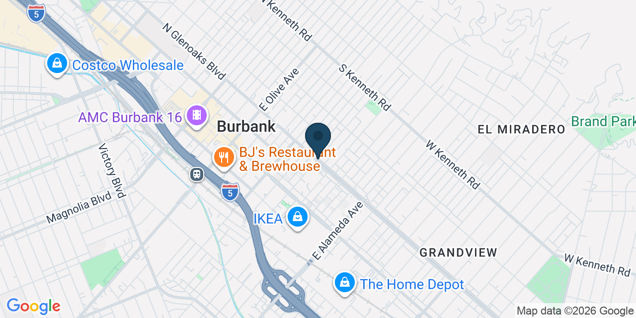Map showing Los Angeles County, CA