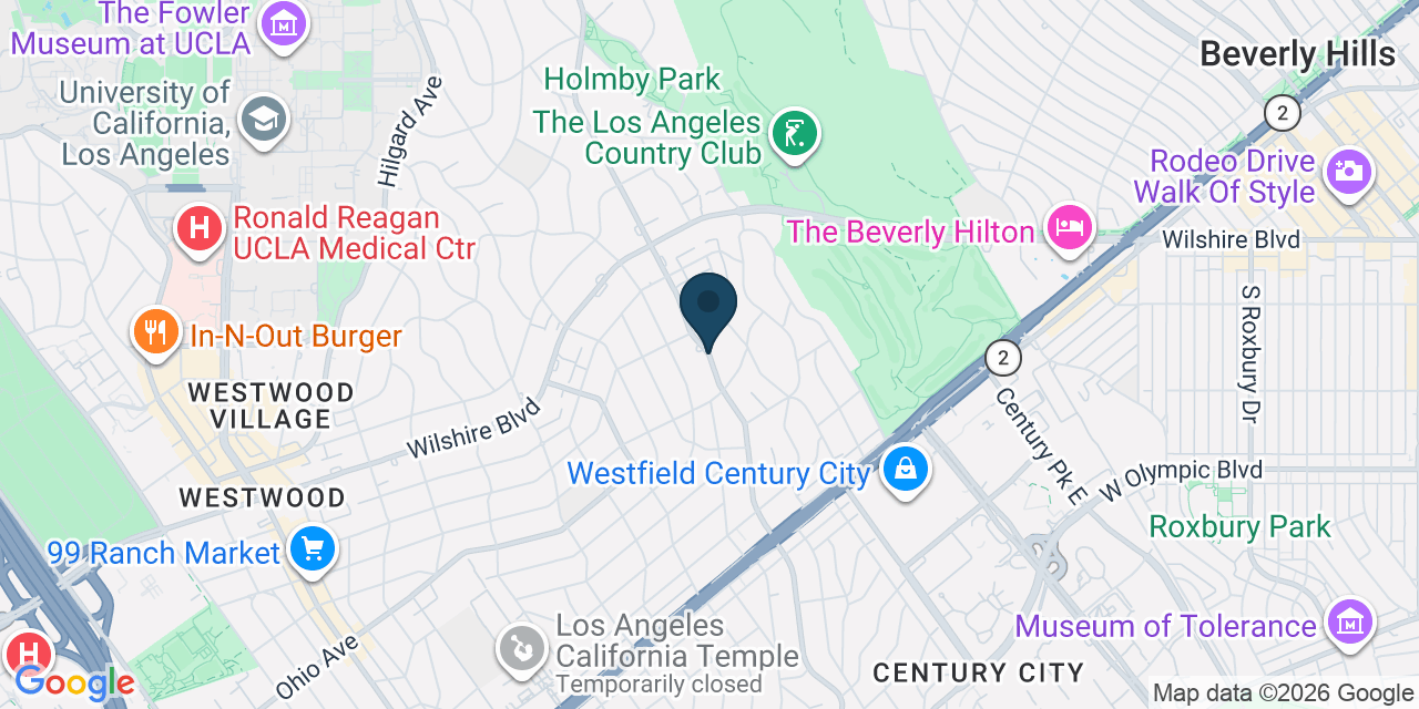 Map showing Los Angeles, Los Angeles County, CA
