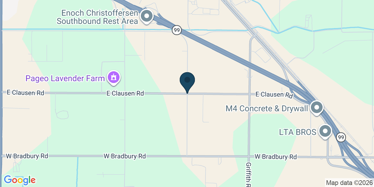 Map showing Merced County, CA