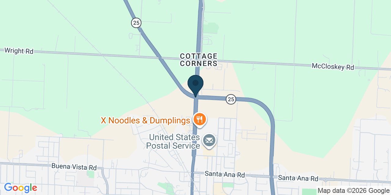 Map showing Hollister, San Benito County, CA