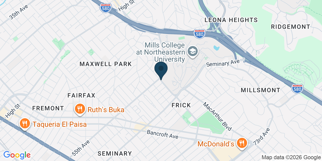 Map showing Alameda County, CA