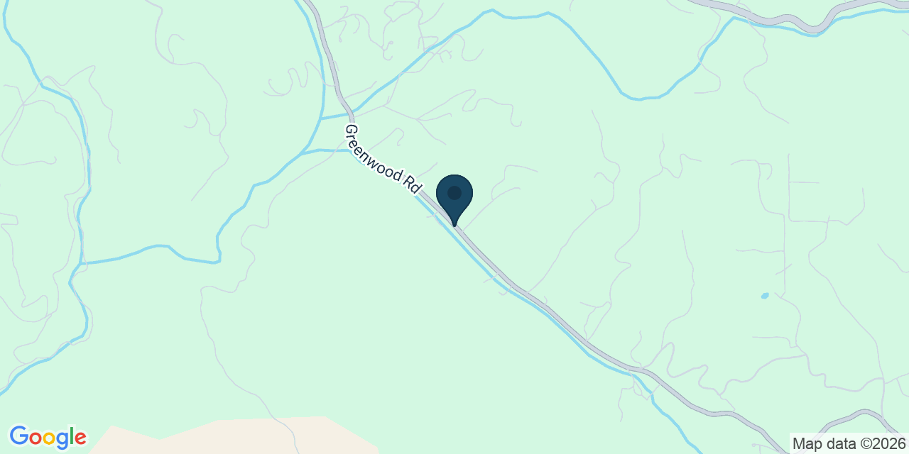 Map showing Greenwood, El Dorado County, CA