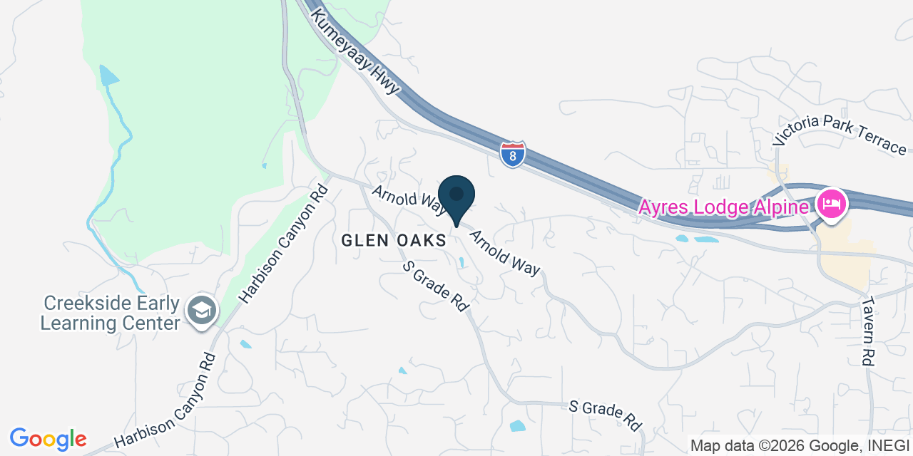 Map showing Alpine, San Diego County, CA
