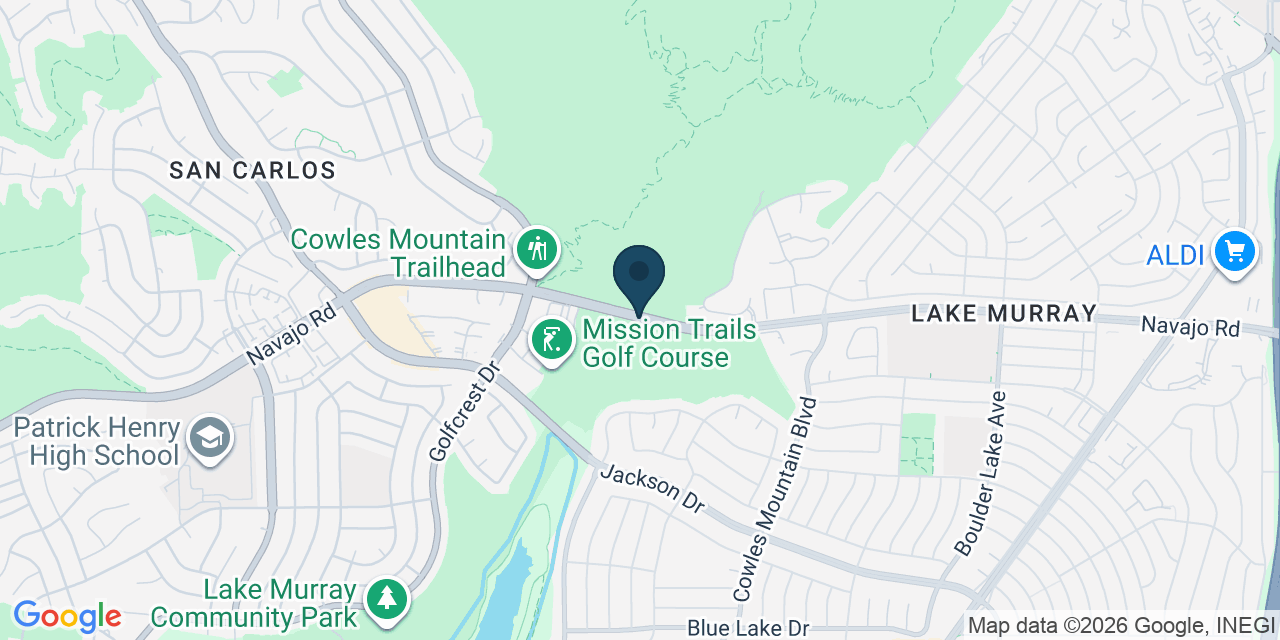 Map showing San Diego County, CA