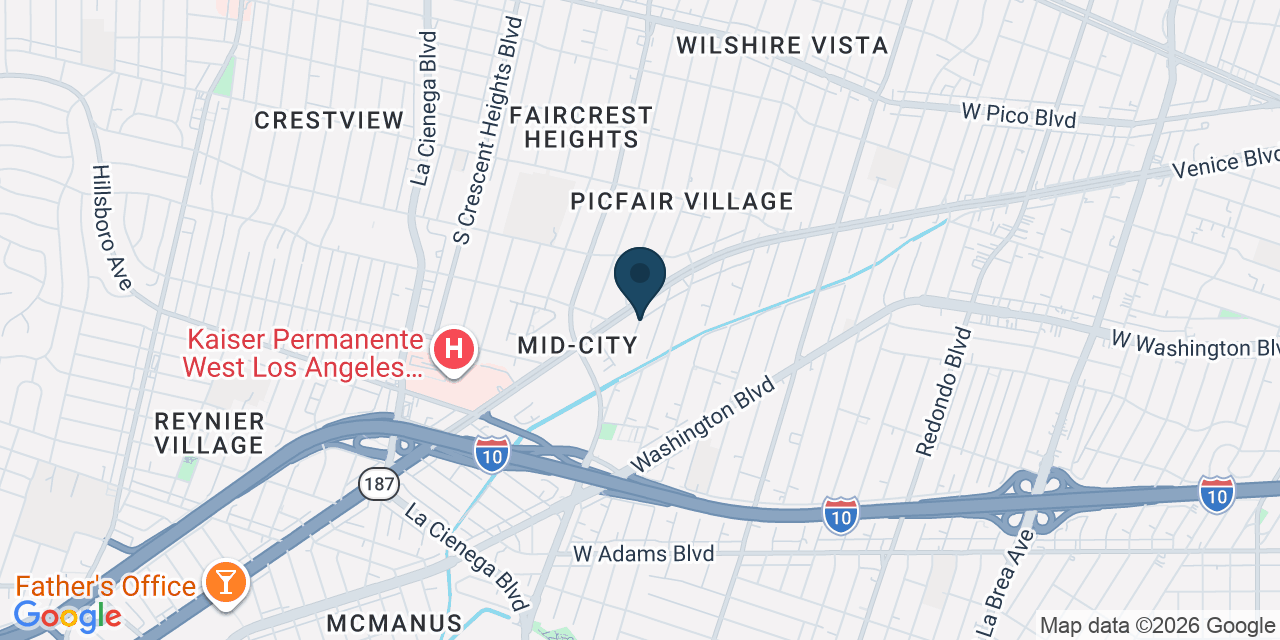 Map showing Los Angeles, Los Angeles County, CA