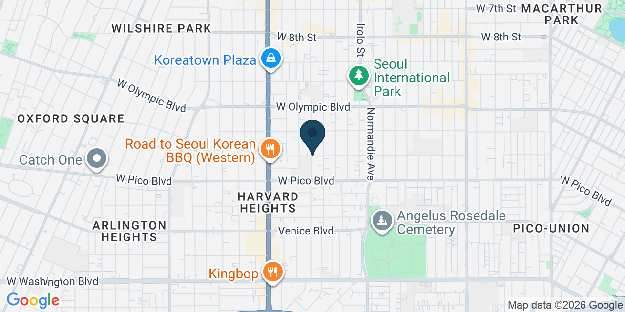 Map showing Los Angeles, Los Angeles County, CA