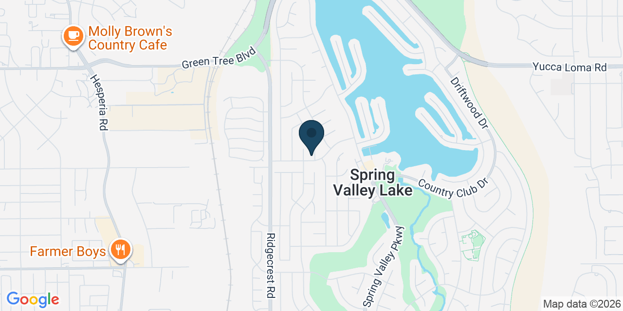 Map showing Victorville, San Bernardino County, CA