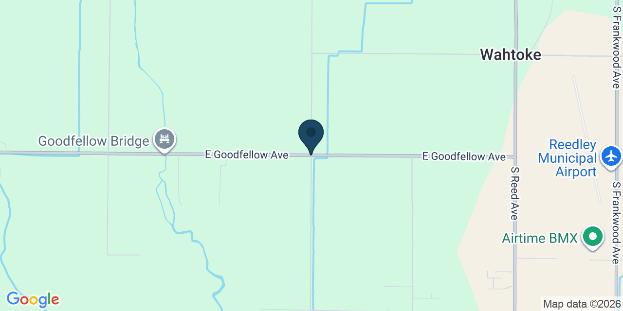 Map showing Fresno County, CA