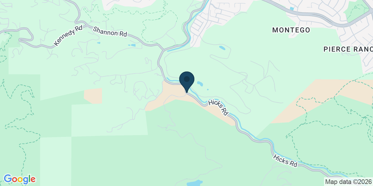 Map showing Almaden, Santa Clara County, CA