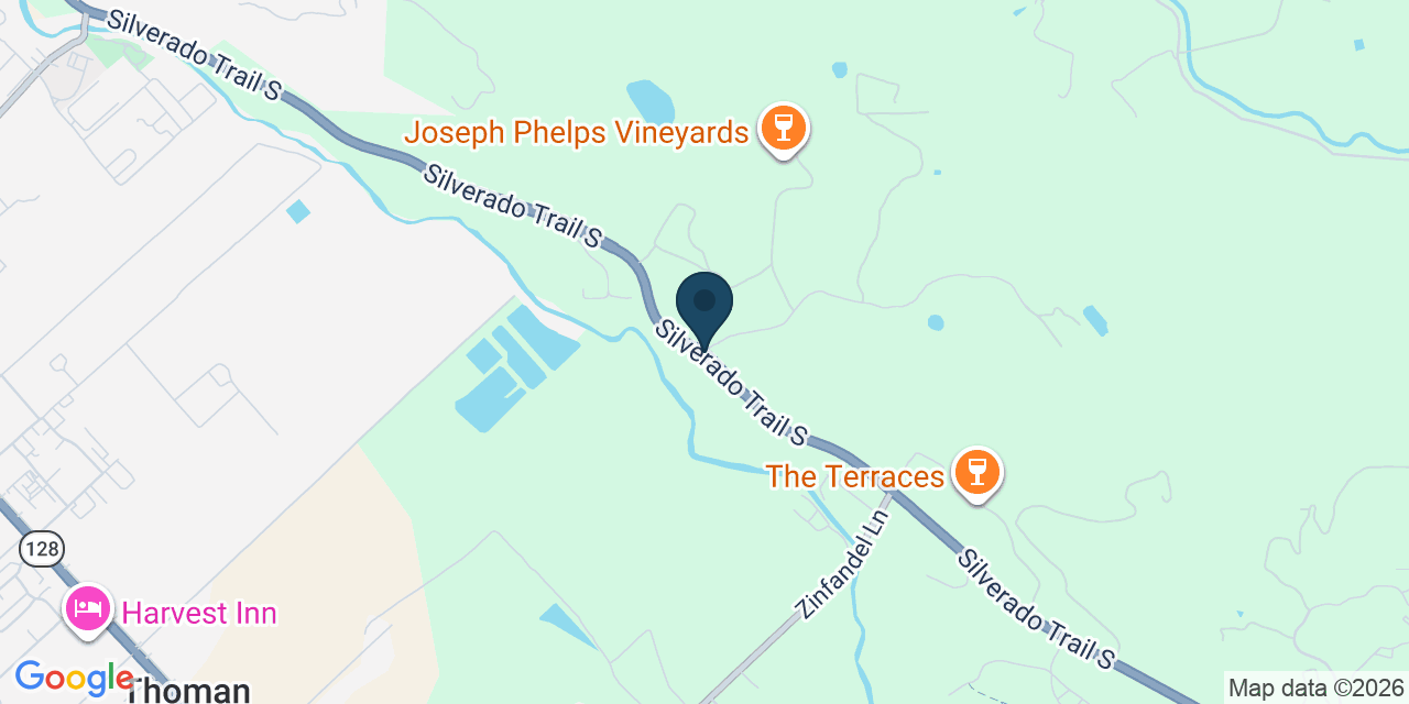 Map showing Napa County, CA