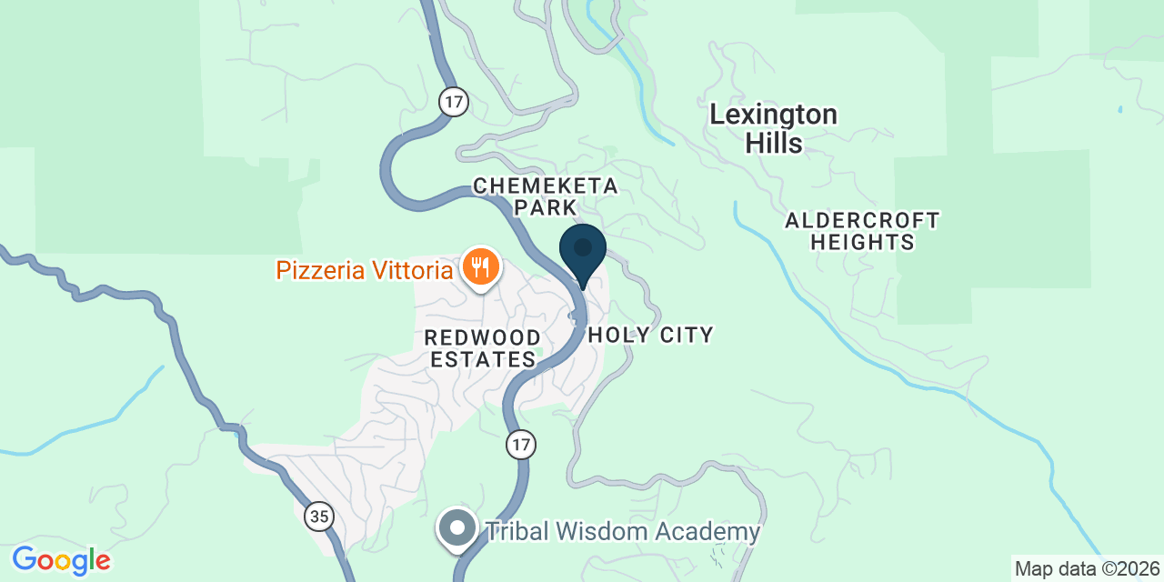 Map showing Lexington Hills, Santa Clara County, CA