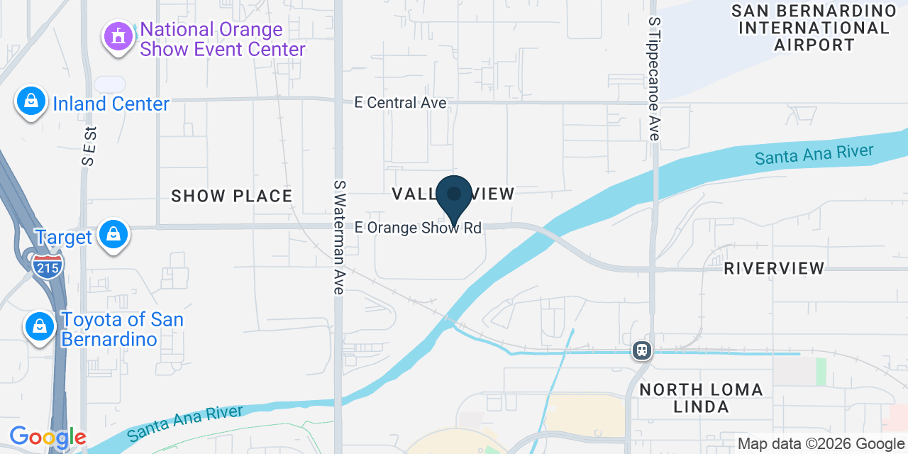 Map showing San Bernardino, San Bernardino County, CA
