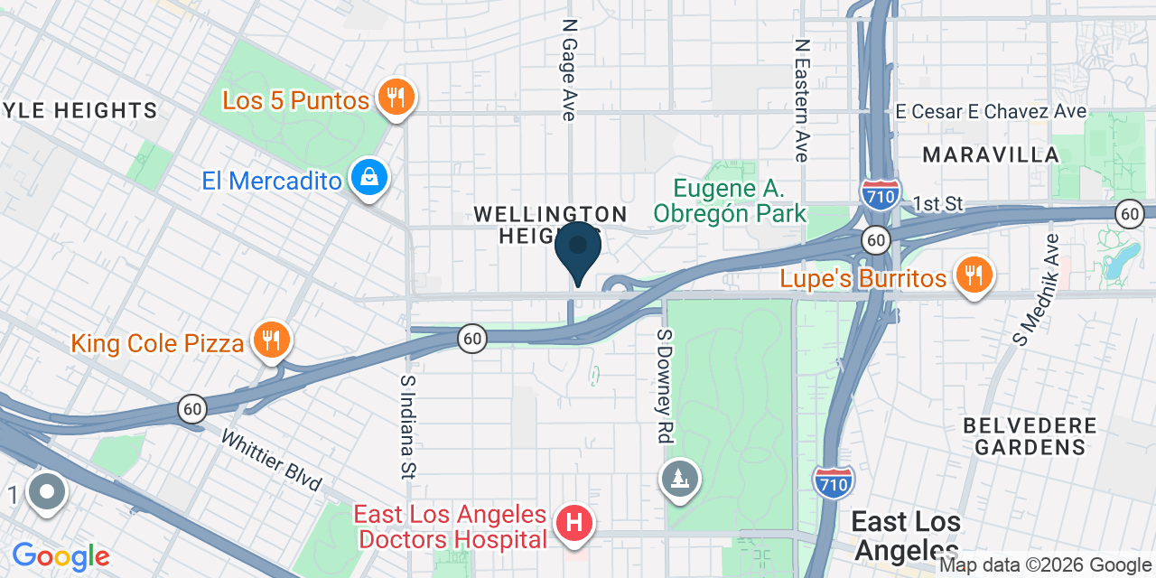 Map showing Los Angeles, Los Angeles County, CA