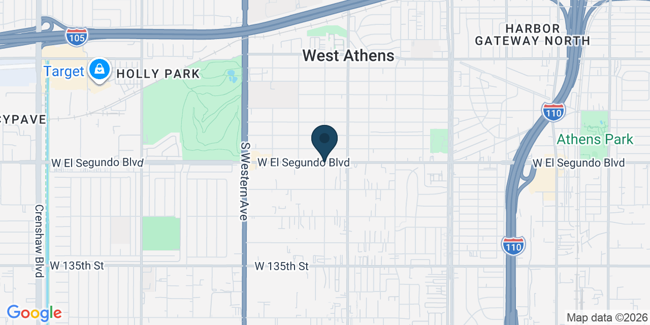 Map showing Gardena, Los Angeles County, CA
