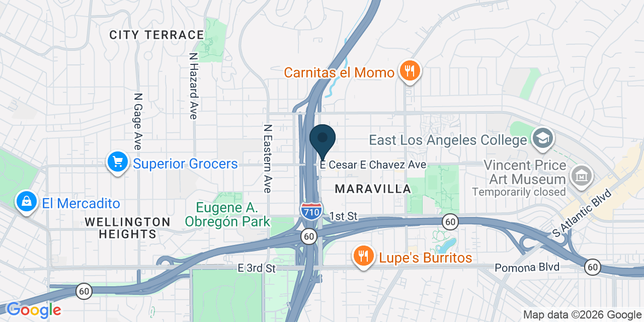 Map showing Los Angeles, Los Angeles County, CA