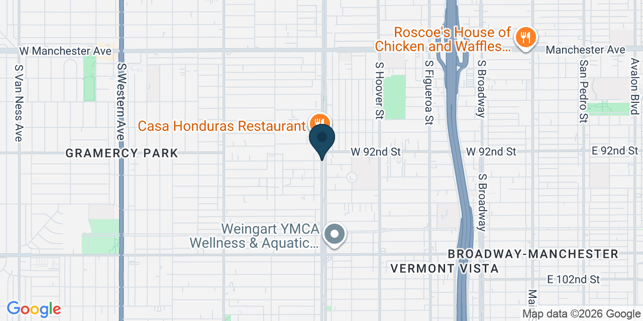 Map showing Westmont, Los Angeles County, CA