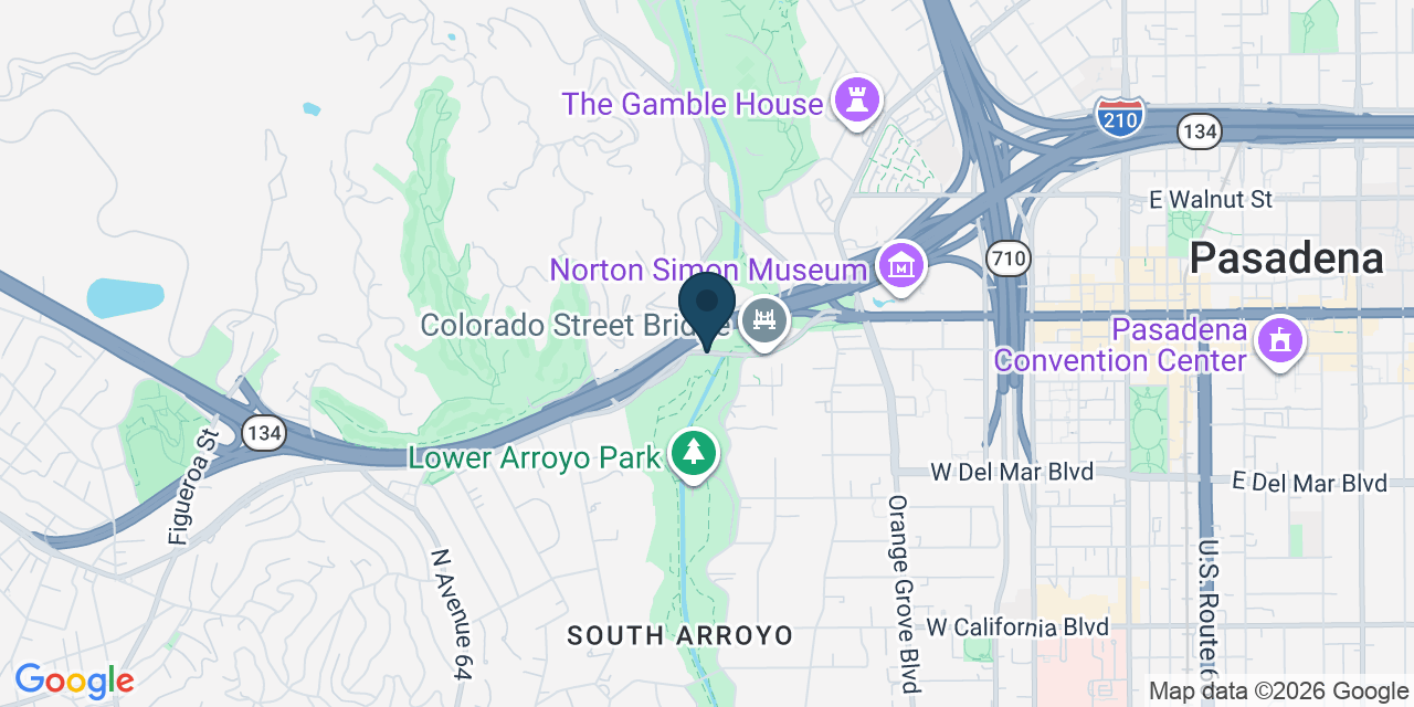 Map showing Los Angeles County, CA
