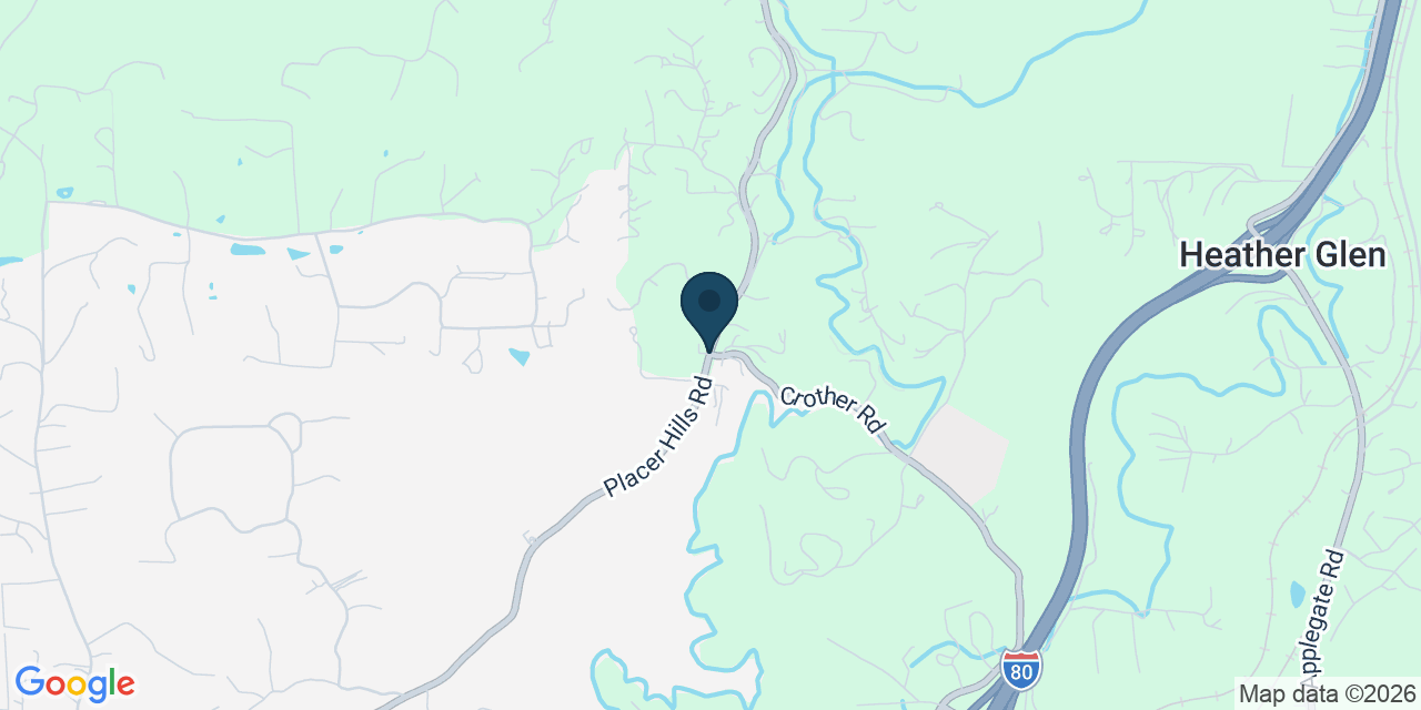 Map showing Placer County, CA