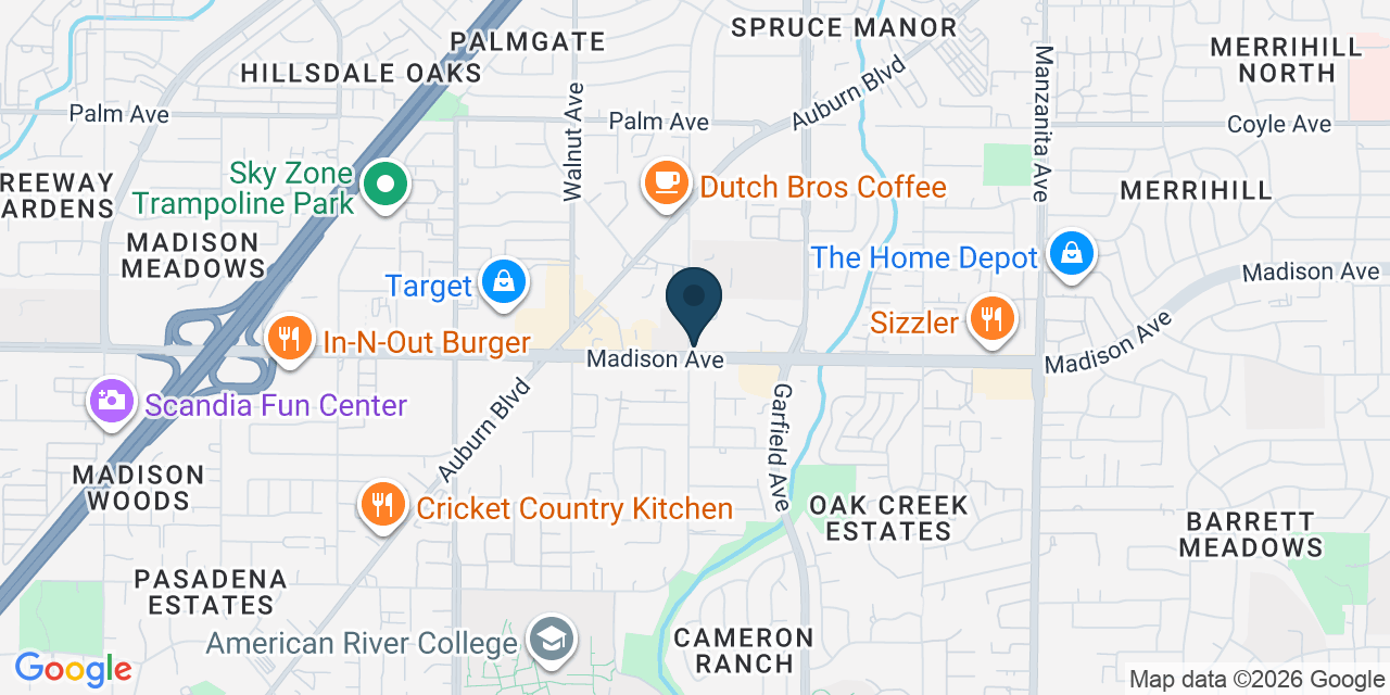 Map showing Sacramento, Sacramento County, CA