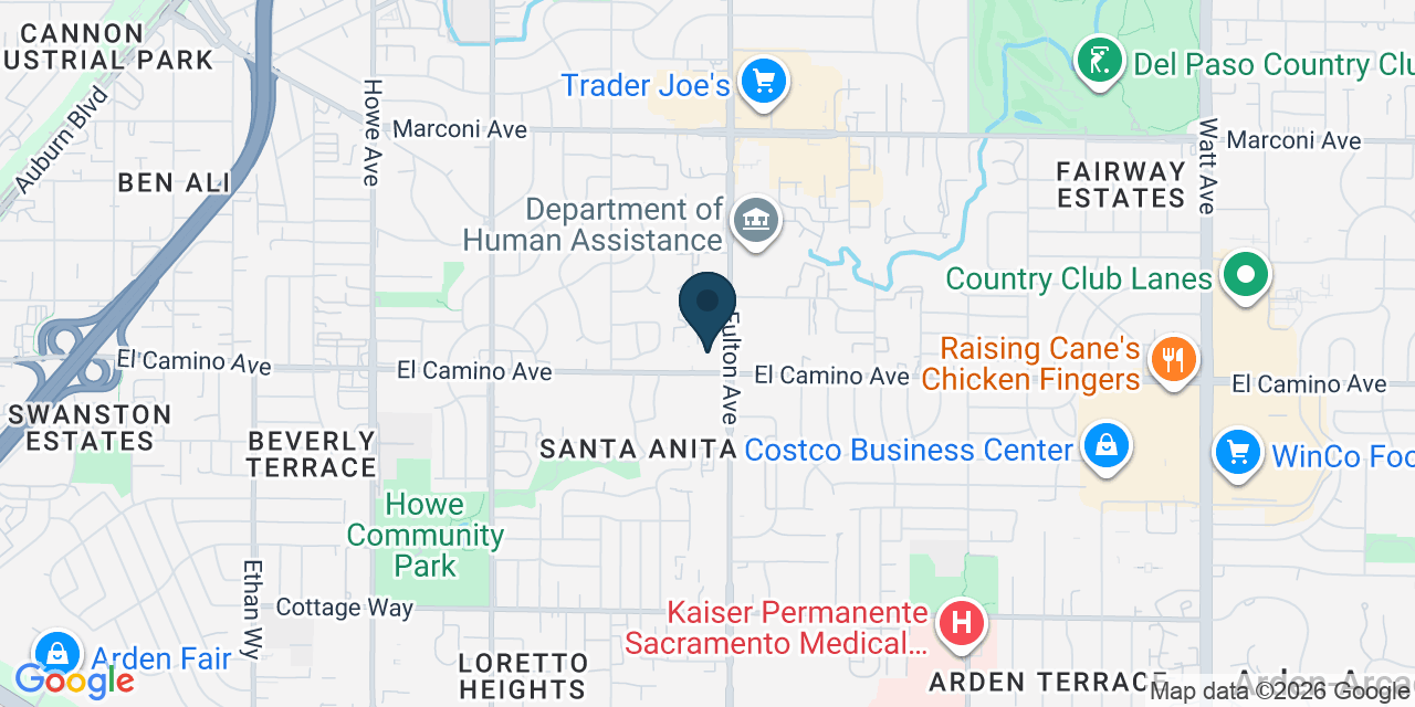 Map showing Sacramento, Sacramento County, CA