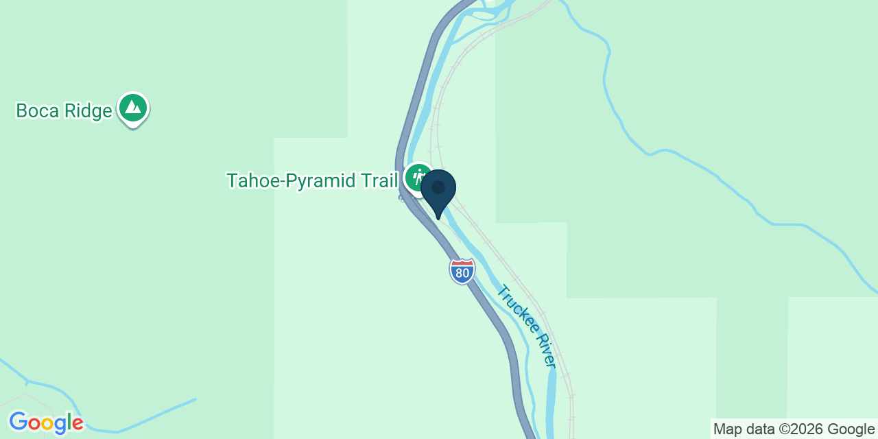 Map showing Nevada County, CA