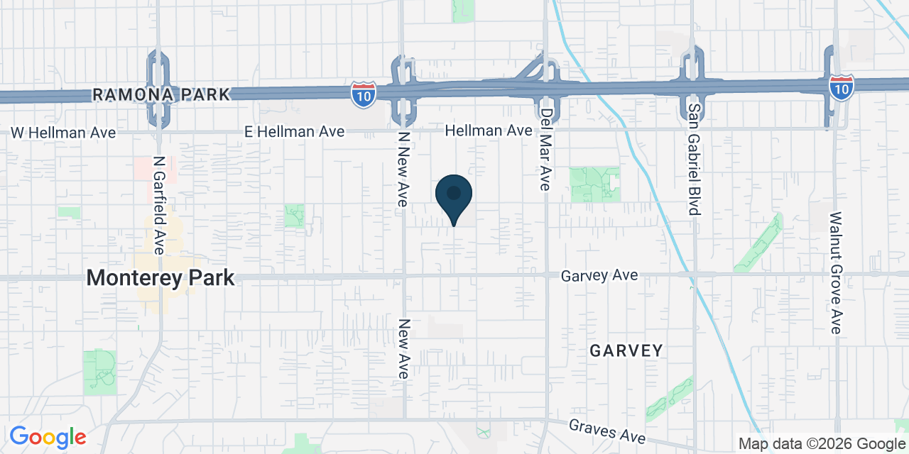 Map showing Rosemead, Los Angeles County, CA