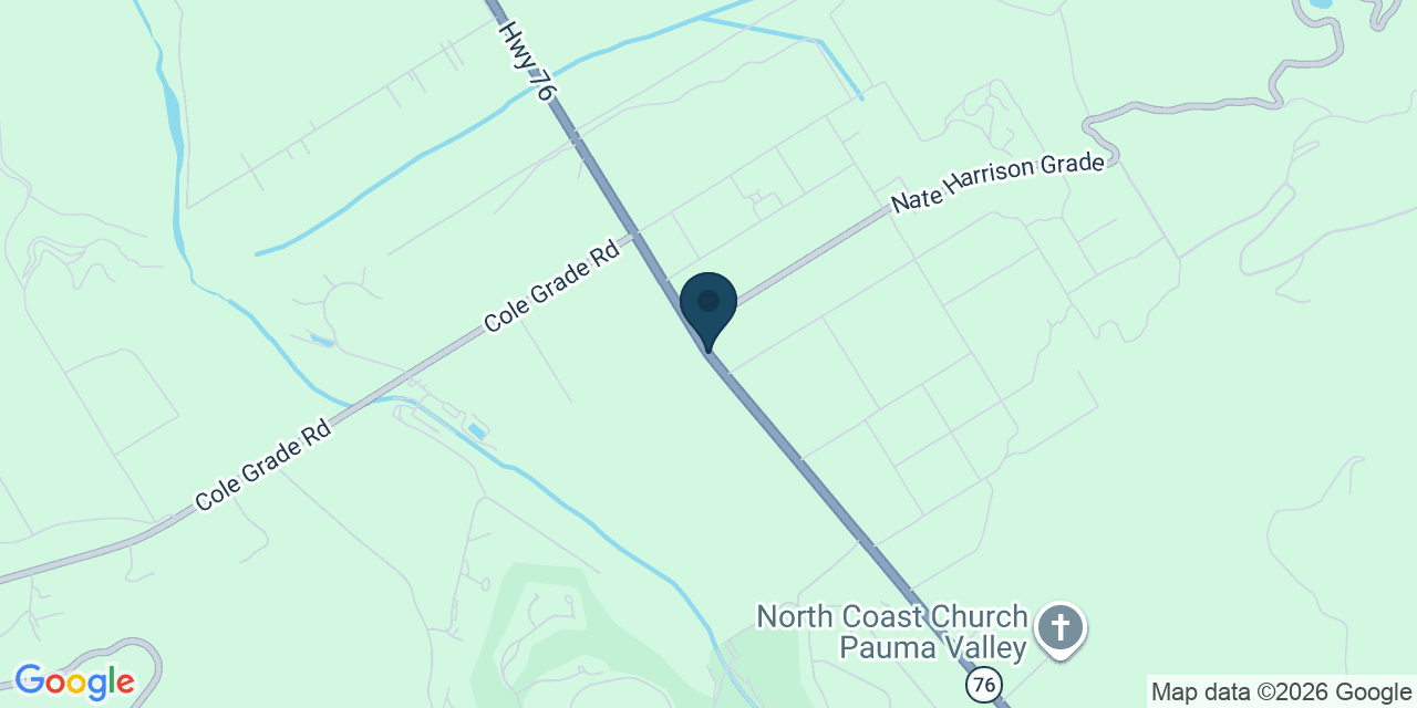 Map showing San Diego County, CA