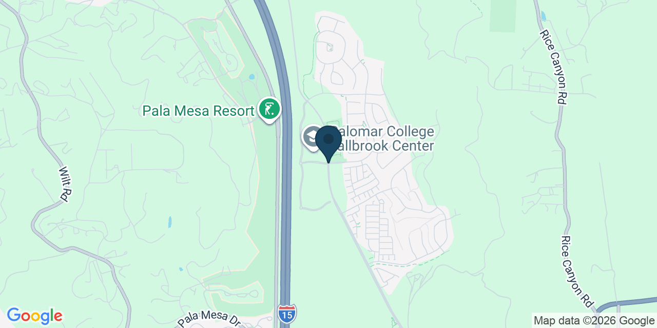 Map showing San Diego County, CA